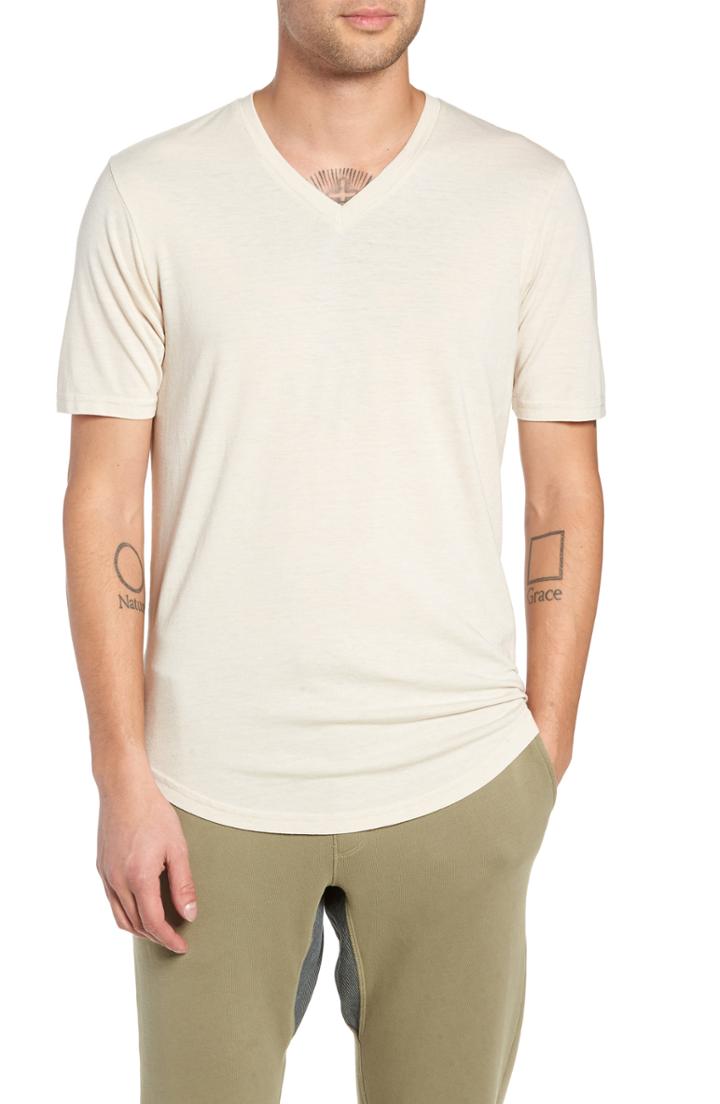 Men's Goodlife Scallop Triblend V-neck T-shirt - Beige