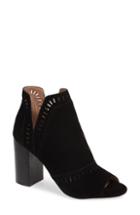 Women's Halogen Deanna Open Toe Bootie M - Black