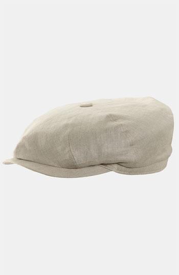 Stetson Linen Newsboy Cap Natural