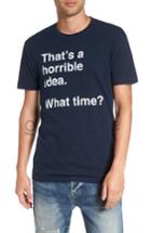 Men's Kid Dangerous Horrible Idea T-shirt - Blue