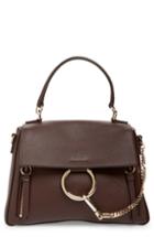 Chloe Small Faye Day Leather Shoulder Bag - Brown