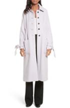 Women's Rebecca Taylor Wool Blend Melton Coat - Purple