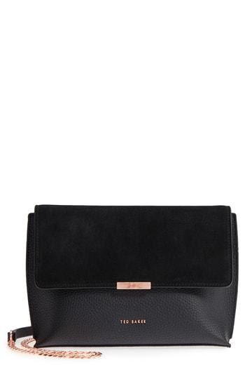 Ted Baker London Kamiila Leather Crossbody Bag - Black