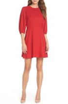 Women's Chelsea28 Blouson Sleeve Fit & Flare Dress - Red
