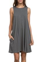 Women's Rvca Sucker Punch Stripe Swing Dress