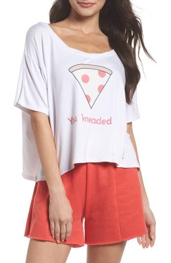 Women's The Laundry Room You Kneaded Me Baggy Beach Tee - White