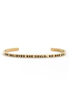 Women's Mantraband 'she Believed She Could' Cuff