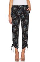 Women's Cece Ruched Dancing Bouquets Pants - Black