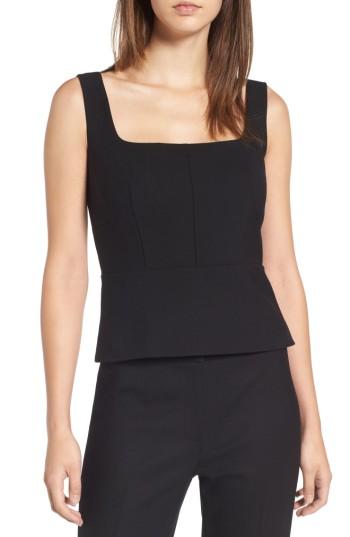 Women's Lewit Square Neck Shell - Black