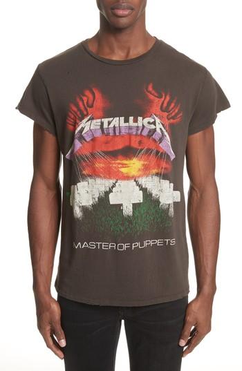Men's Madeworn Metallica Master Of Puppets Graphic T-shirt - Black