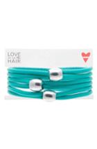 Love Is In The Hair Beach 3-pack Hair Ties, Size - Blue