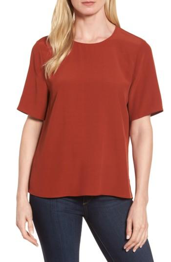 Women's Eileen Fisher Tencel Blend Top - Red