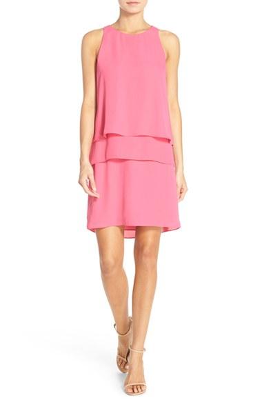 Women's Charles Henry Layered Shift Dress