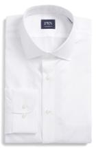 Men's John W. Nordstrom Traditional Fit Dobby Dot Dress Shirt .5 - White