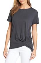 Women's Caslon Knotted Tee - Grey