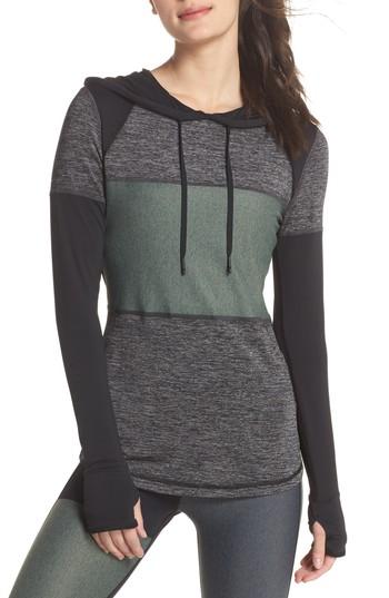 Women's Alala Patchwork Hoodie - Black