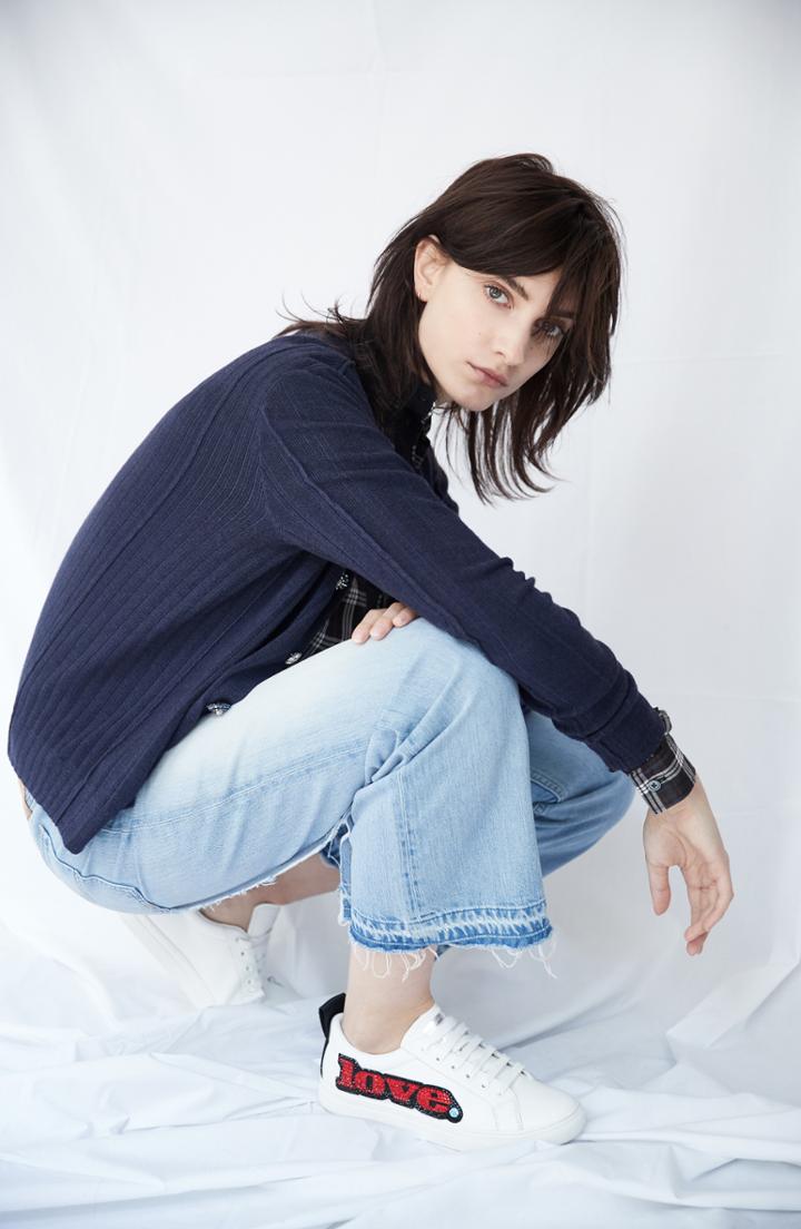 Women's Marc Jacobs Logo Patch Crop Jeans