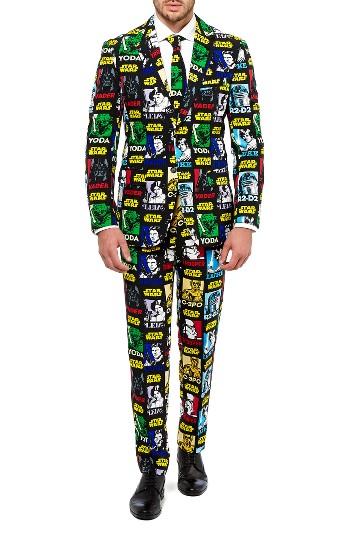 Men's Opposuits Strong Force Trim Fit Two-piece Suit With Tie