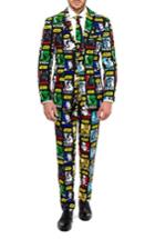 Men's Opposuits Strong Force Trim Fit Two-piece Suit With Tie