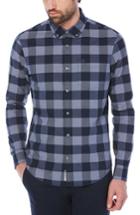 Men's Original Penguin End On End Plaid Shirt, Size - Blue