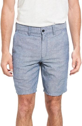 Men's John Varvatos Star Usa Triple Needle Linen & Cotton Shorts