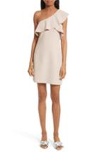 Women's Elizabeth And James Jerard Ruffle One-shoulder Dress - Beige