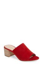 Women's Pelle Moda Union Block Heel Mule M - Red