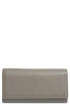 Women's Treasure & Bond Leather Continental Wallet - Grey