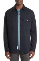 Men's Rag & Bone Raw Edge Shirt Jacket, Size - Blue