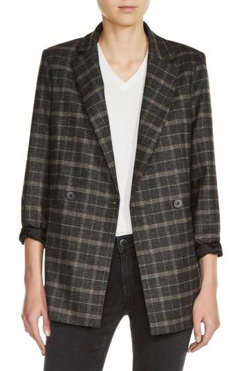 Women's Maje Plaid Blazer