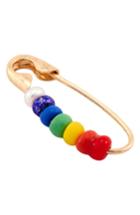 Women's Loren Stewart Pride Rainbow Safety Pin Earring