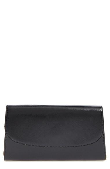 Halogen Leather Clutch -