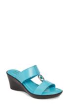 Women's Tuscany By Easy Street Calla Slide Sandal N - Blue/green