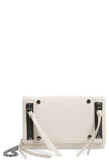 Botkier Vanderbilt Leather Wallet On A Chain - White