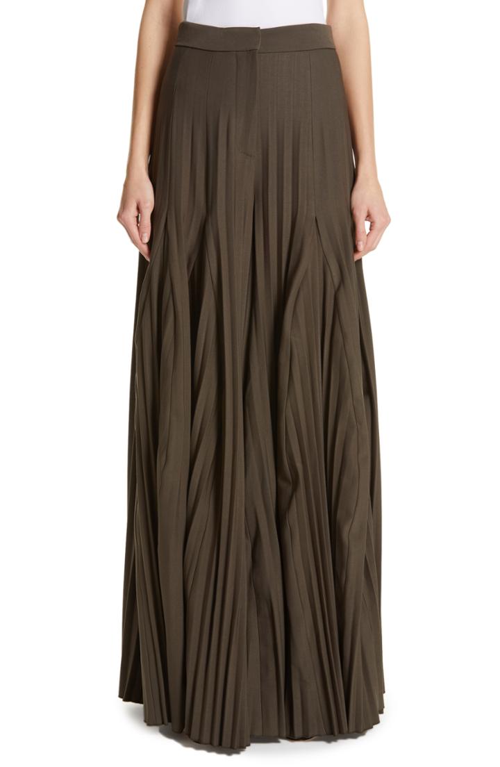Women's Jacquemus Le Pantalon Bissi Wide Leg Pleated Pants Us / 36 Fr - Beige