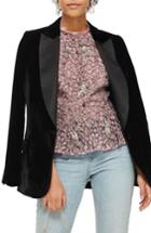 Women's Topshop Embellished High Neck Lace Top Us (fits Like 0) - Pink