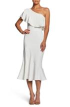 Women's Dress The Population Raquel One-shoulder Trumpet Dress - White