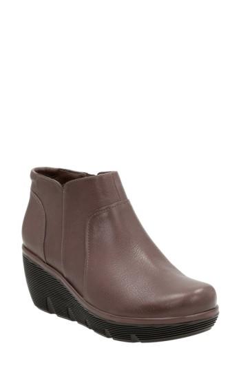 Women's Clarks 'clarene Sun' Wedge Boot W - Beige