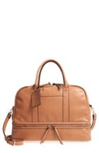 Sole Society Mason Faux Leather Travel Satchel - Brown