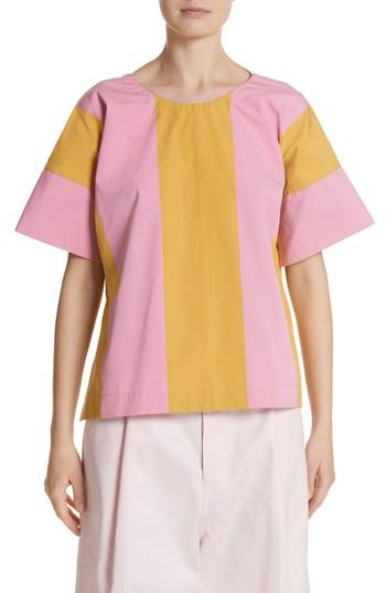 Women's Sofie D'hoore T-top Side Slit Blouse Us / 34 Fr - Pink