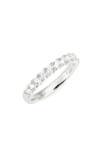 Women's Nordstrom Half Band Cubic Zirconia Ring