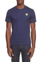 Men's Comme Des Garcons Play Crewneck T-shirt - Blue