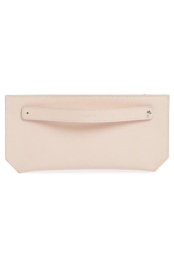 Senreve Pebbled Leather Bracelet Pouch - Brown