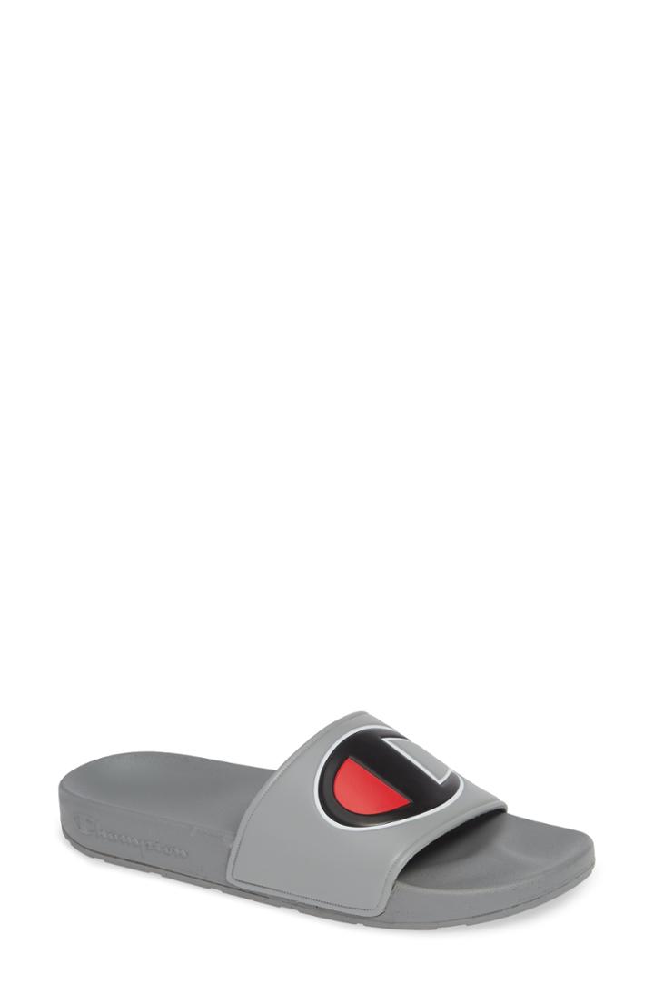 Women's Champion Slide Sandal M - Grey