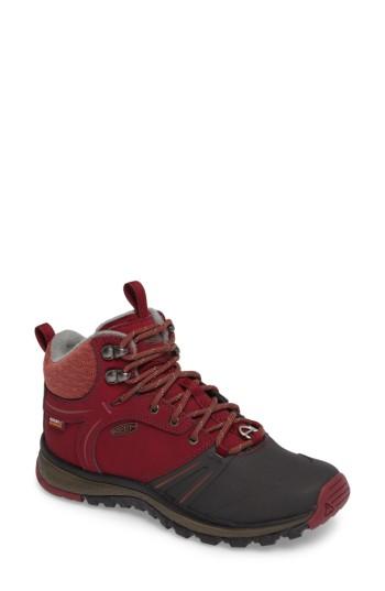 Women's Keen Terradora Wintershell Waterproof Hiking Boot M - Red