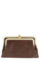 Women's Hobo Suzette Calfskin Leather Wallet - Brown