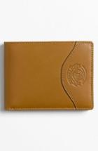 Men's Ghurka Leather Wallet With Id Case - Beige