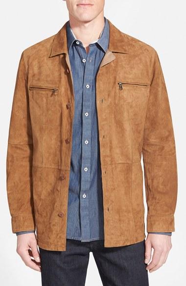 Men's Missani Le Collezioni Suede Shirt Jacket
