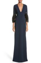 Women's Sachin & Babi Noir Tower Embellished Sleeve Gown - Blue