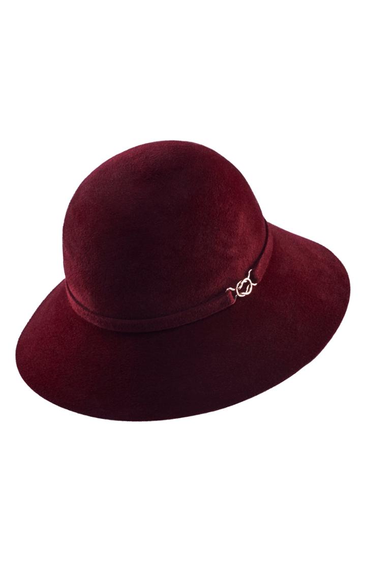 Women's Helen Kaminski Fur Felt Cloche - Pink
